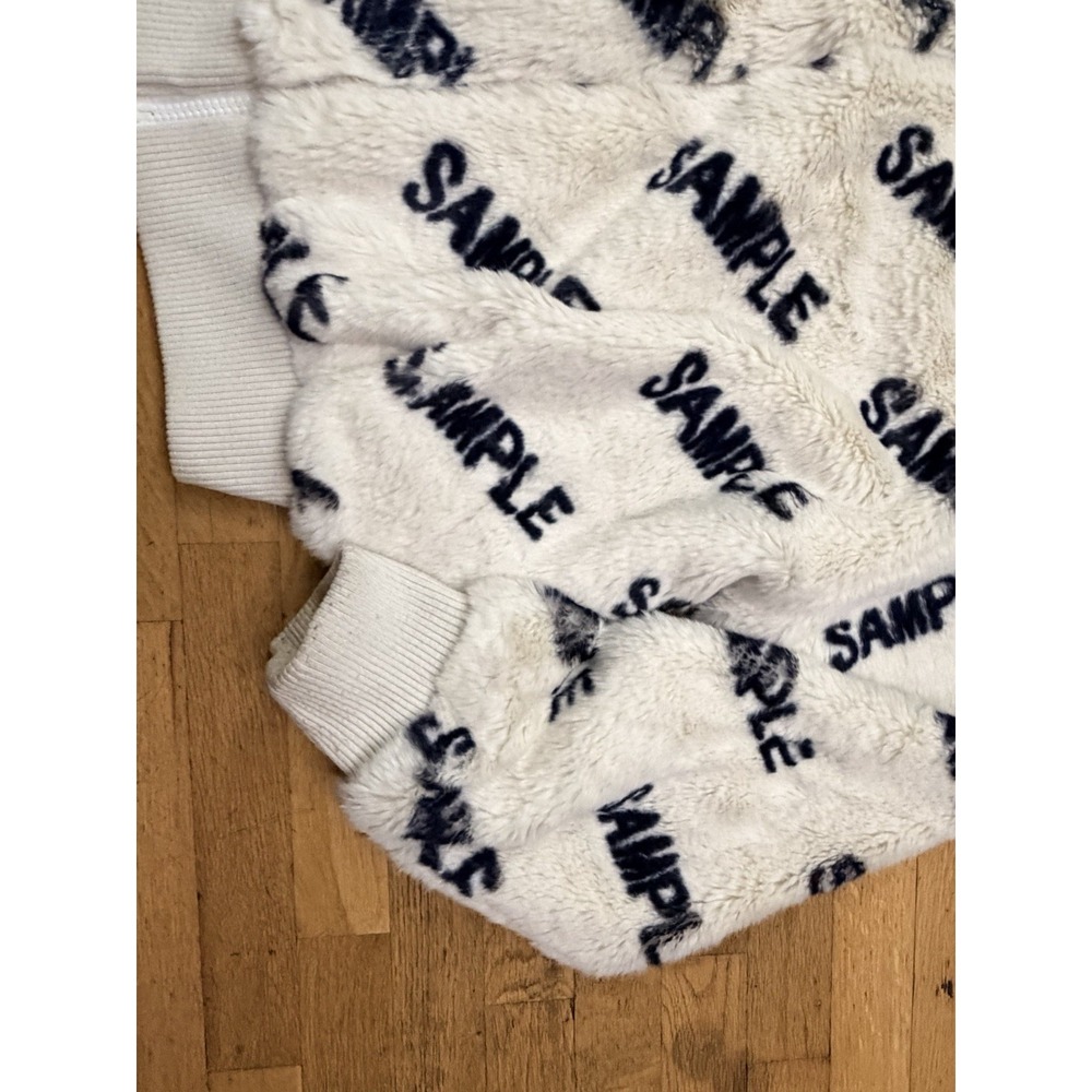 RARE Prototype SMFK Sample Fur Jacket All Over Print Zip Streetwear Collectable - Picture 5 of 16
